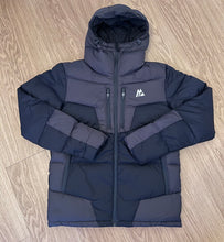 Load image into Gallery viewer, Black/Grey Montirex Peak Puffer Jacket
