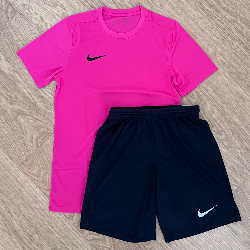 Pink/Black Nike Logo Set