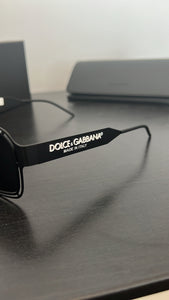 Black Dolce & Gabbana Logo Sunglasses