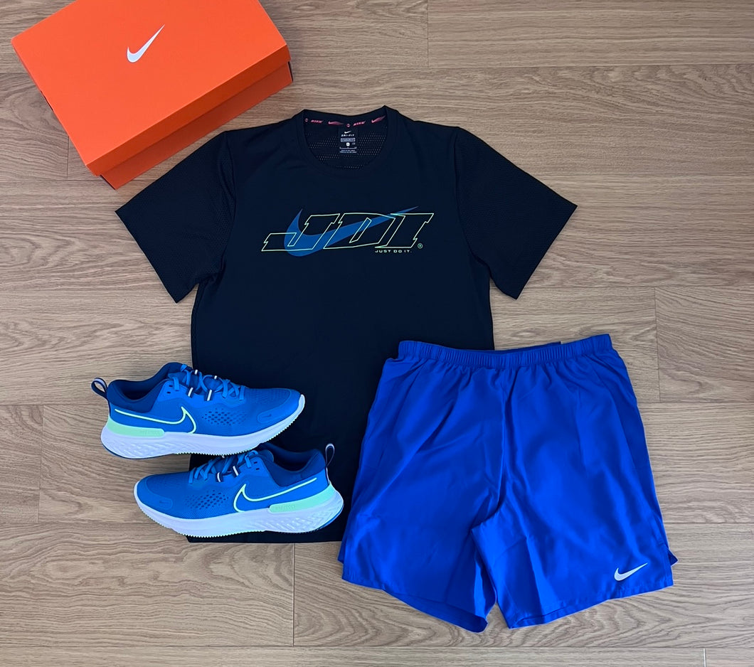 Blue/Black Nike ‘JDI’ Short Set