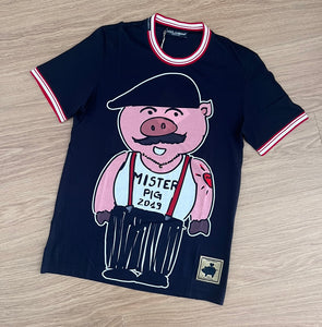 Black D&G ‘Mister Pig’ T-Shirt