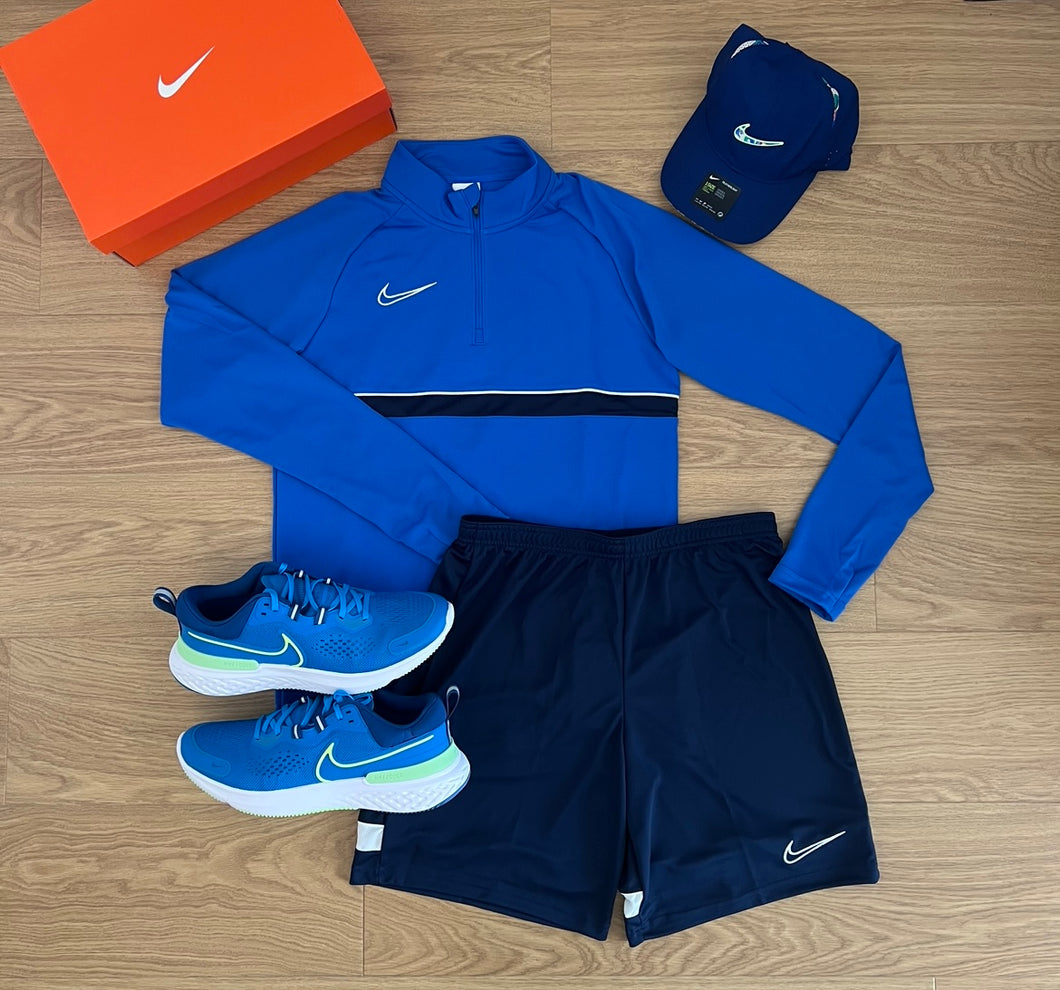 Blue/Navy Nike Half Zip Set
