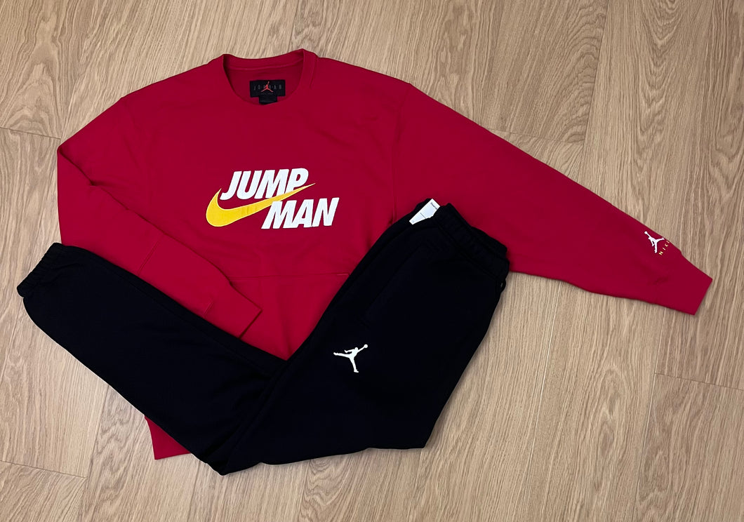 Red Jordan Jump Man Tracksuit